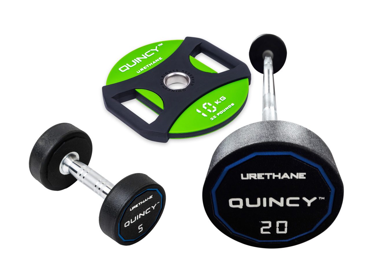 Sztangi uretanowe Quincy Sport